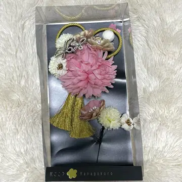 화심 일본 의류용 머리 장식 핑크 2세트