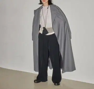 TODAYFUL 트윌 트렌치 코트 38 그레이 택 포함 정품