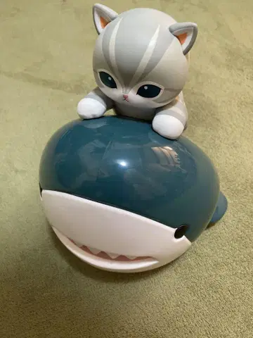 고양이와 고래 피규어 점착 롤러 코로코로 청소