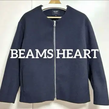 컨디션 최상 BEAMS 노카라 블루종 네이비 봄/가을용 코디 예시 있음