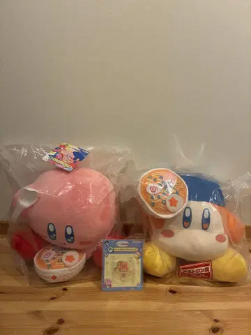 제일복권 별의 커비 푸푸라멘 커비 와돌디 봉제 인형