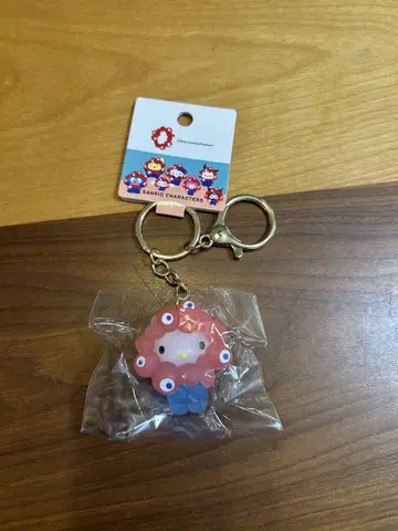 미야쿠미야쿠 클리어 컬러 키링 키티  입체 마스코트