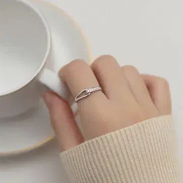 오픈링 실버 반지 액세서리 사이즈 조절 가능