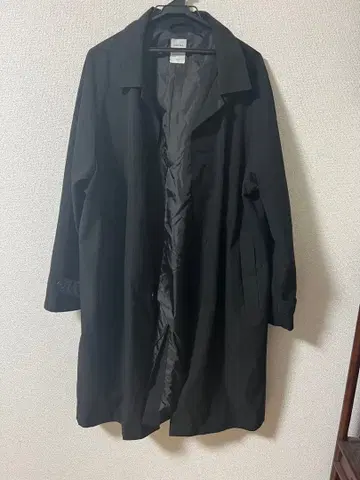 PLUS ONE 블랙 스텐카라 코트 L 사이즈
