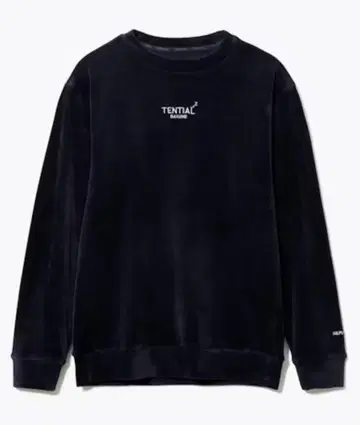 BAKUNE 벨로아 긴팔 크루넥 셔츠 L 네이비