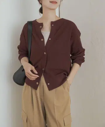 DOORS 턱 플라이스 가디건