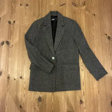 ZARA 테일러드 자켓 XS (brown)