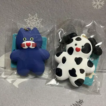 mojojojo 러버 마스코트 키링 Nicky Pete 세트