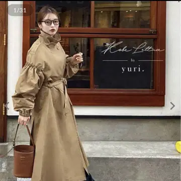 고베 레터스 yuri. 콜라보 트렌치코트 롱 트렌치 롱 코트