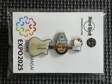 EXPO 2025 핀 배지 오사카 간사이 만박 유치 하드 록 카페 키티