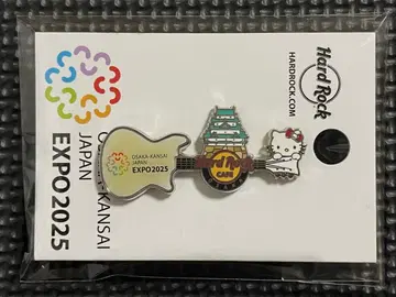 EXPO 2025 핀 배지 오사카 간사이 만박 유치 하드 록 카페 키티