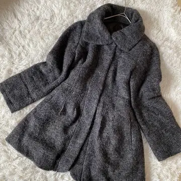 [diberry] 숄카라 코트 그레이 42(XL) A라인 끈 조정