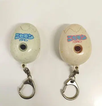 가짜 키링 2종 라이트 부착 코믹 봉봉 야마나카 아키라 헤이세이 레트로