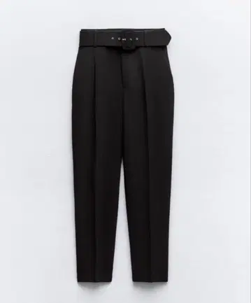 ZARA 벨트 포함 블랙 슬랙스 M 사이즈