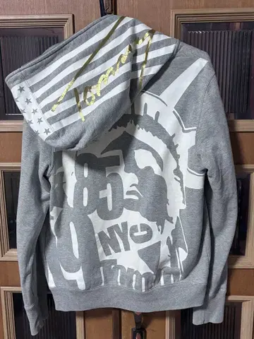 타미 더블 지퍼 후드티 NY 남성용 S