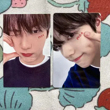 TXT FC MOAZONE 팬미팅 한정판 혜택 수빈 트레이딩 카드 2장