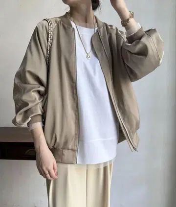 doudou 새틴 블루종