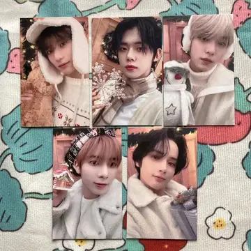 한국 TXT 가요대전 SBS 한정판 사전 채록 트레이딩 카드 전원 5장