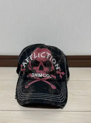 AFFLICTION 메쉬 캡 스컬 그런지 y2k