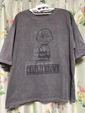 'JOHNBULL' Vintage PEANUTS 찰리 브라운 반팔 T셔츠