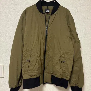THE NORTH FACE 트랜짓 봄버 자켓 충전솜 L 올리브 그린