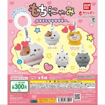 BANDAI 모치냐미 캡슐 토이 파자마 레인코트