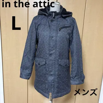in the attic L 안쪽 퀼팅 가벼운 멋진 충전솜 후드 코트
