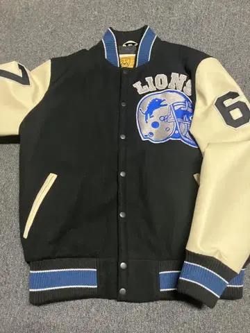 NFL 디트로이트 라이온스 바시티 자켓 3XL