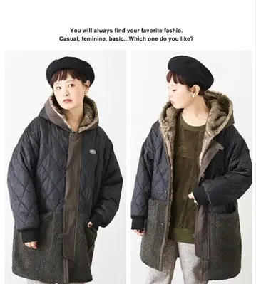 조기 세일! 미사용 새상품! 택 포함! CUBE SUGAR 퀼팅 코트