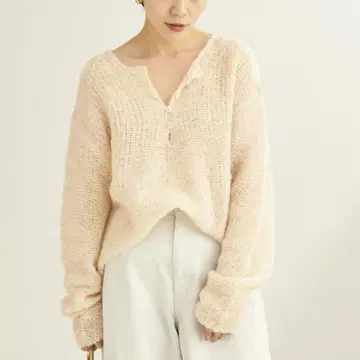 plage 헨리 알파카 믹스 풀오버