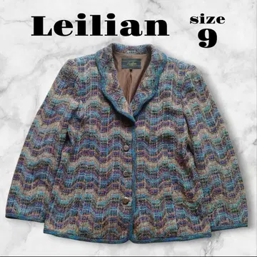 Leilian 자켓 트위드 자켓 고급 시크 멋진 일본제