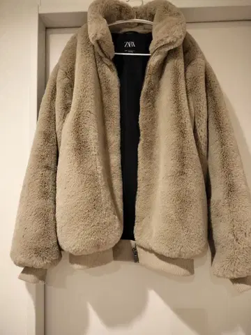 [새상품급] ZARA 인조 모피 자켓 블루종 코트 XL 남성/여성