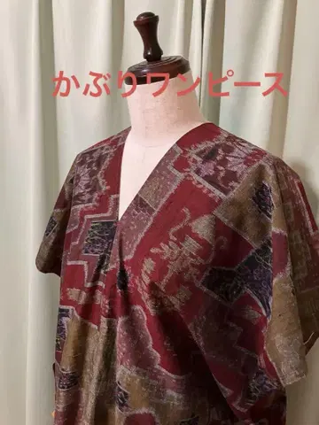 기모노 리메이크 풀오버 원피스 튜닉