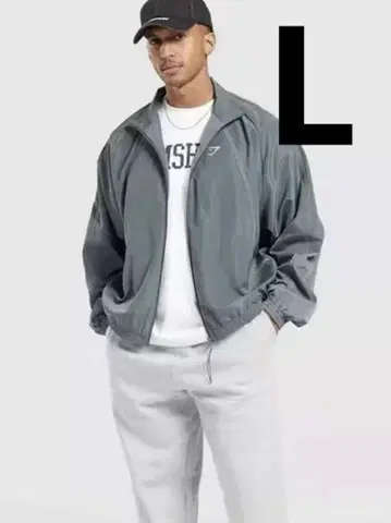GYMSHARK 나일론 자켓 그린 L