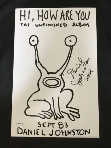 Daniel Johnston 다니엘 존스턴 친필 사인 포스터