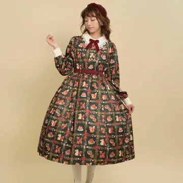 axes femme kawaii 숲의 케이크 가게 원피스
