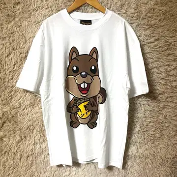 drew house 리스 캐릭터 티셔츠 S 화이트