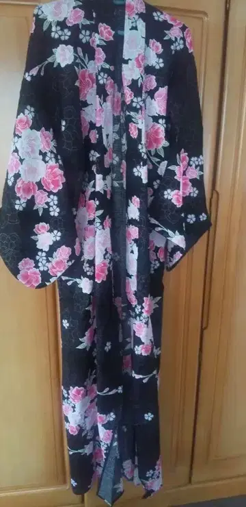 꽃무늬 유카타 약 150cm 핸드메이드 조각천