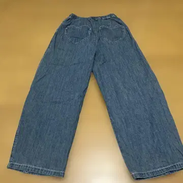 여성용 와이드 데님 팬츠 하트 프리 사이즈