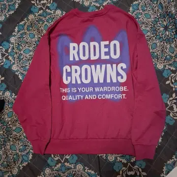 RODEO CROWNS 퍼플 스웨트 셔츠
