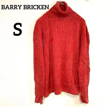 BARRY BRICKEN [ S ] 실크 터틀넥 스웨터 빨간색