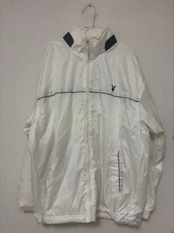 [ playboy ] 화이트 나일론 자켓