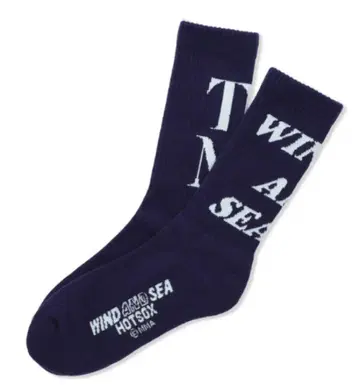 [ WIND AND SEA 콜라보 ] Logo Socks*4개