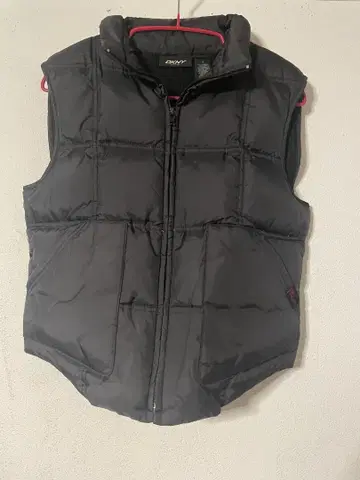 DKNY 블랙 다운 베스트 M