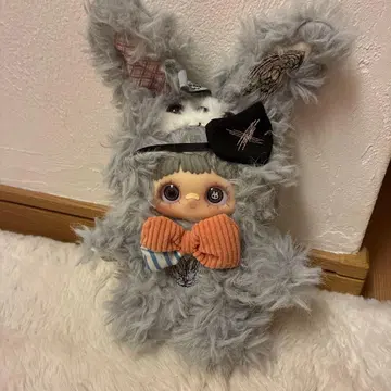 Meymei 블랙 암림 토끼 봉제 인형