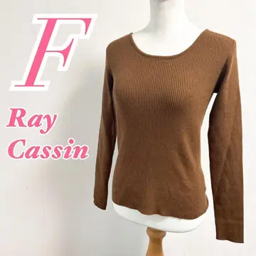 Ray Cassin 레이 카즌 브라운 리브 니트 가디건 F