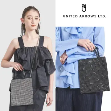 UNITED ARROWS 비쥬 토트백 큐빅