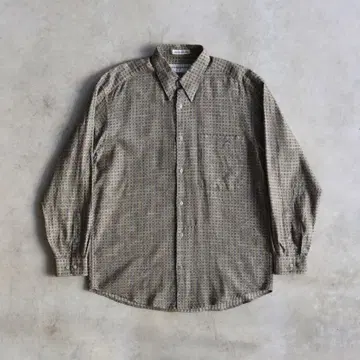 90s JHANEBARNES 제인 반스 자카드 직물 긴팔 셔츠 M