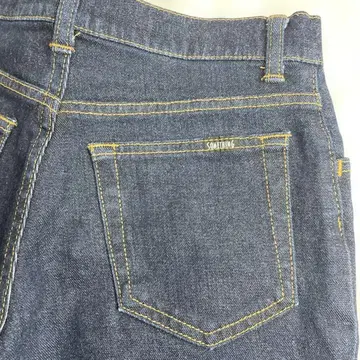 SOMETHING 다크 블루 스키니 데님