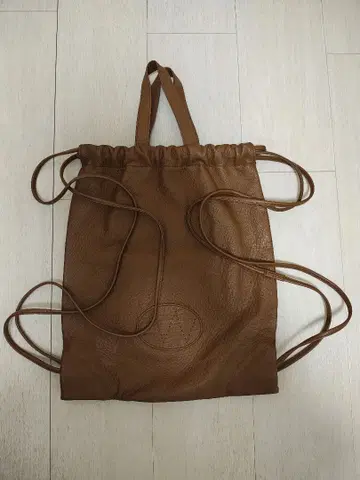 NICENESS ROGER 디어 레더 냅색 브라운 23ss